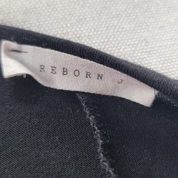 Reborn J Womens Size Large Black Cold Shoulder Round Neck Knee Length Dress - Picture 7 of 7